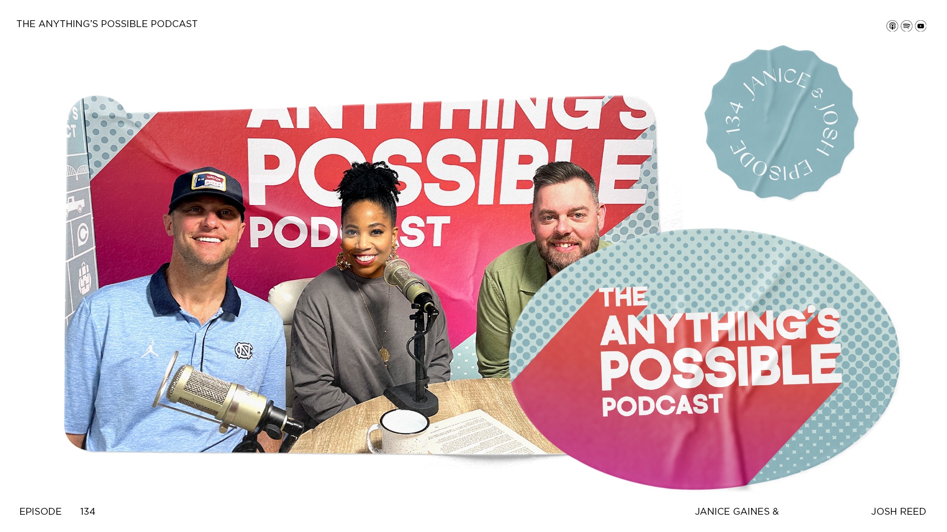 Janice Gaines Josh Reed Drew Powell The Anything's Possible Podcast